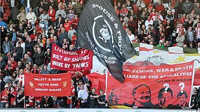 Liverpool fans are living on hope if they believe they can create a dent in their owners’ positions in the club hierarchy.