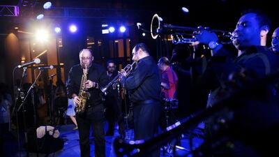 Fanfare Ciocârlia performed in the capital at New York University Abu Dhabi. Christopher Pike / The National