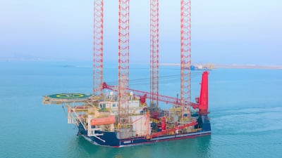 An Adnoc Logistics and Services barge. In November, Adnoc’s maritime unit took delivery of the first of six new LNG carriers from China. Photo: Adnoc