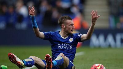 Leicester City's Jamie Vardy. Adrian Dennis / AFP