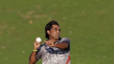Kamran Shahzad is considered the fastest bowler in Associate cricket by Aaqib Javed, the UAE coach. Graham Crouch / Getty Images