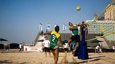 Brazil is the home of Footvolley and their duo are one of 33 teams of men and four teams of women competing at the Footvolley World Cup being held at The Walk in Jumeirah Beach Residences.