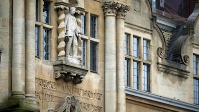 An independent commission has recommended the statue of Cecil Rhodes at the University of Oxford should be removed. Getty Images