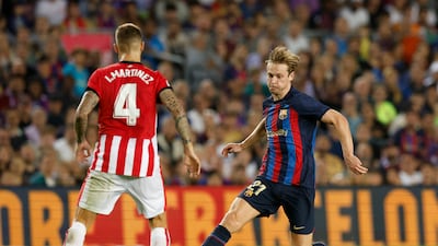 Frenkie De Jong – 9. Hit beautiful cross-field passes into the vast spaces created by his teammates. Swept forward to set up Fati after 65. Reuters