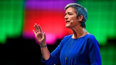 Mrs Vestager accuses big companies of suffocating smaller companies out of the market and as a result holding innovation back. AFP PHOTO / PATRICIA DE MELO MOREIRA