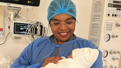 Burjeel Medical City and Burjeel Hospital, Abu Dhabi, welcomed the New Year 2026 with the birth of two Emirati babies at midnight. Baby Saeed Saif Al Rumaithi was the first born at Burjeel Medical City at exactly 12:00am. Photo: Burjeel