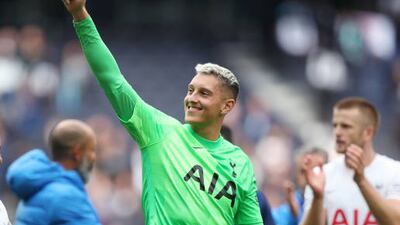 Pierluigi Gollini of Tottenham Hotspur after the final whistle.