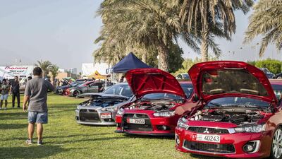 The inaugural Street Meet followed an unofficial event on Yas Island in February. Leslie Pableo for The National