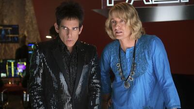 Ben Stiller and Owen Wilson portrays in a scene from Zoolander 2. Wilson Webb / Paramount Pictures via AP