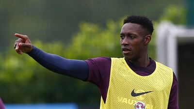Danny Welbeck shown training ahead of England's friendly against Norway on Wednesday, September 3, 2014. Eddie Keogh / Reuters