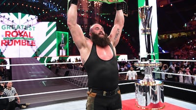 Having won a 50-man Royal Rumble in April in Saudi Arabia, Braun Strowman will look to win the Universal Championship when the WWE returns to the country in November. Image courtesy of WWE