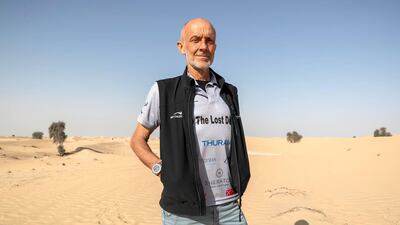 DUBAI, UNITED ARAB EMIRATES. 05 FEBRUARY 2020. Max Calderan who has walked a distance of 1200 km across the Empty Quarter by himself. (Photo: Antonie Robertson/The National) Journalist: Haneen Dajani. Section: National.