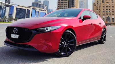 The Mazda3 hatchback in the range-topping Intense trim level costs Dh106,900 ($29,100), but comes with plenty of mod cons. All photos: Gautam Sharma for The National