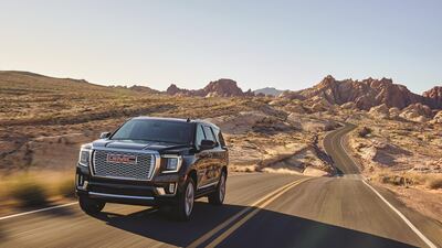 The 2021 GMC Yukon is being offered at a starting price of Dh215,000. Courtesy of GMC