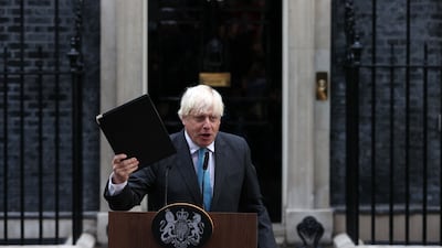 Boris Johnson has called off his bid to return to Downing Street just weeks after his resignation. AFP