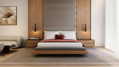 One of five spacious bedrooms.