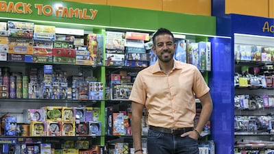Back to Games owner Mark Azzam says business is booming at his Abu Dhabi and Dubai stores. Khushnum Bhandari for The National