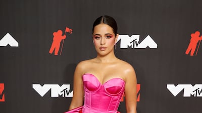 Cuba-born US singer Camila Cabello, in Alexis Mabille, arrives on the MTV Video Music Awards red carpet.