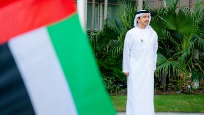 Sheikh Abdullah bin Zayed, Minister of Foreign Affairs and International Cooperation, celebrates Flag Day. Wam