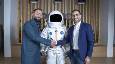 Ahmad Al Zaini, left, chief executive and co-founder of Foodics, and Zeid Husban, chief executive and founder of POSRocket. PA