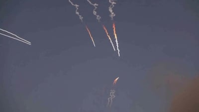 Iranian missiles launched towards Gulf states. Reuters