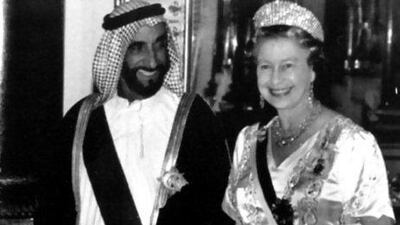The last official visit to the UK was by the late Sheikh Zayed bin Sultan Al Nahyan, founding father of the UAE, who visited Britain's Queen Elizabeth II on July 18, 1989. WPA / AP Photo