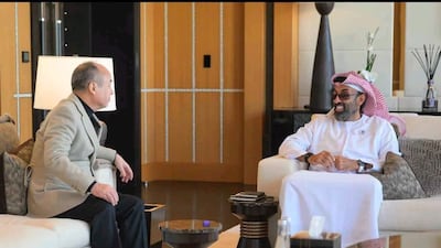 Sheikh Tahnoon met SoftBank Group founder and chief executive Masayoshi Son to explore investment opportunities in advanced technology and AI.