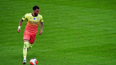 Kyle Walker of Manchester City, 23.49mph. Shutterstock