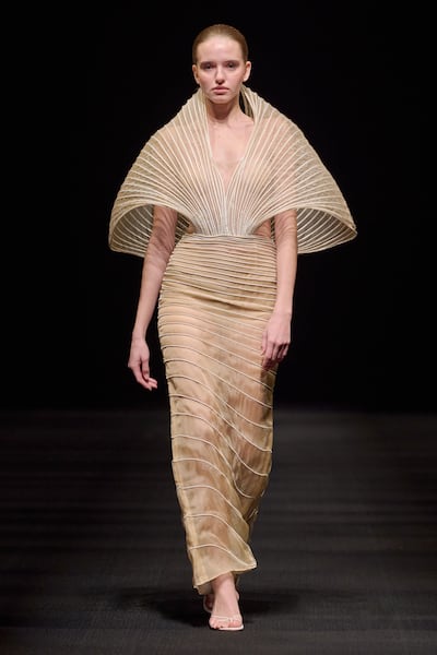 Structure and translucence from Saudi label Narma. Photo: DFW