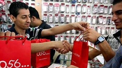 Wataniya had a strong showing on the Palestine Exchange following its IPO. AFP PHOTO/SAIF DAHLAH