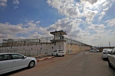 Gilboa Prison in northern Israel, from where several Palestinians escaped through a tunnel in 2021. AFP