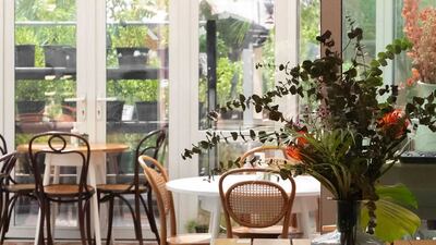 Roseleaf Cafe stands out for its bohemian, airy, foliage-strewn interiors in The Garden Concept, a plant shop on Sheikh Zayed Road. Photo: @roseleaf.cafe / Instagram