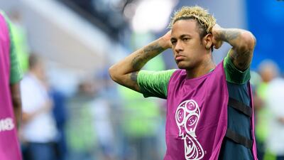 Neymar is unlikely to feature for all of Sunday's game between Brazil and Switzerland. Laurent Gillieron / EPA