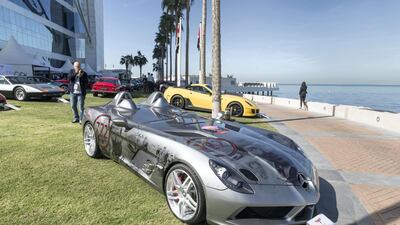 A 2011 Mercedez-Benz SLR McLaren 722 Stirling Moss, which won the Modern Bespoke People's Choice category. Antonie Robertson / The National