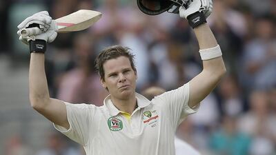 Australia's Steven Smith shown after scoring a century in the Ashes in 2013. Alastair Grant / AP / August 22, 2013