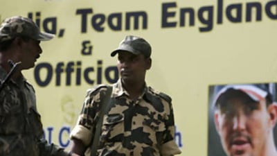 The role of the Indian army and security guards will be vital as Kevin Pietersen's England side prepare to participate in the two-Test series after staying in Abu Dhabi.