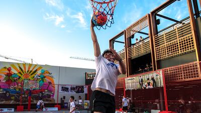 Fans can enjoy the basketball courts