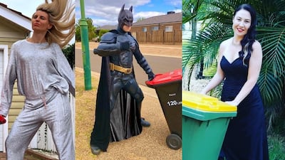 Residents around Australia have turned bin day into a red-carpet-worthy event. Instagram