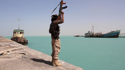 A seaborne attack by the Houthis was quashed by the Arab Coalition. AFP