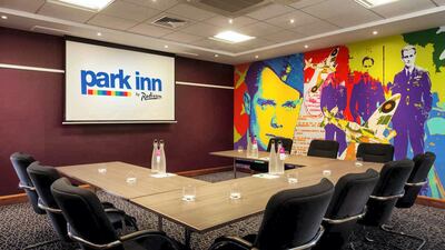 One of the many meeting rooms at Park Inn by Radisson at Heathrow, airport. Courtesy Park Inn