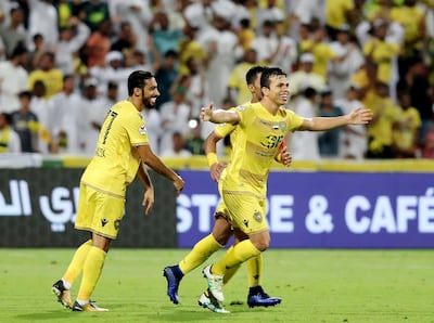 Al Wasl's Fabio De Lima, right, has been granted UAE citizenship. Chris Whiteoak / The National