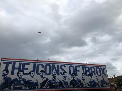 ‘The Icons of Ibrox’ painting depicts former Rangers stars including Graeme Souness and Paul Gascoigne. Andy Mitten for The National