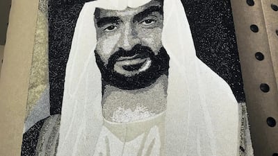 A portrait of Sheikh Mohamed bin Zayed, Crown Prince of Abu Dhabi and Deputy Supreme Commander of the Armed Forces. Courtesy Fairmont Dubai