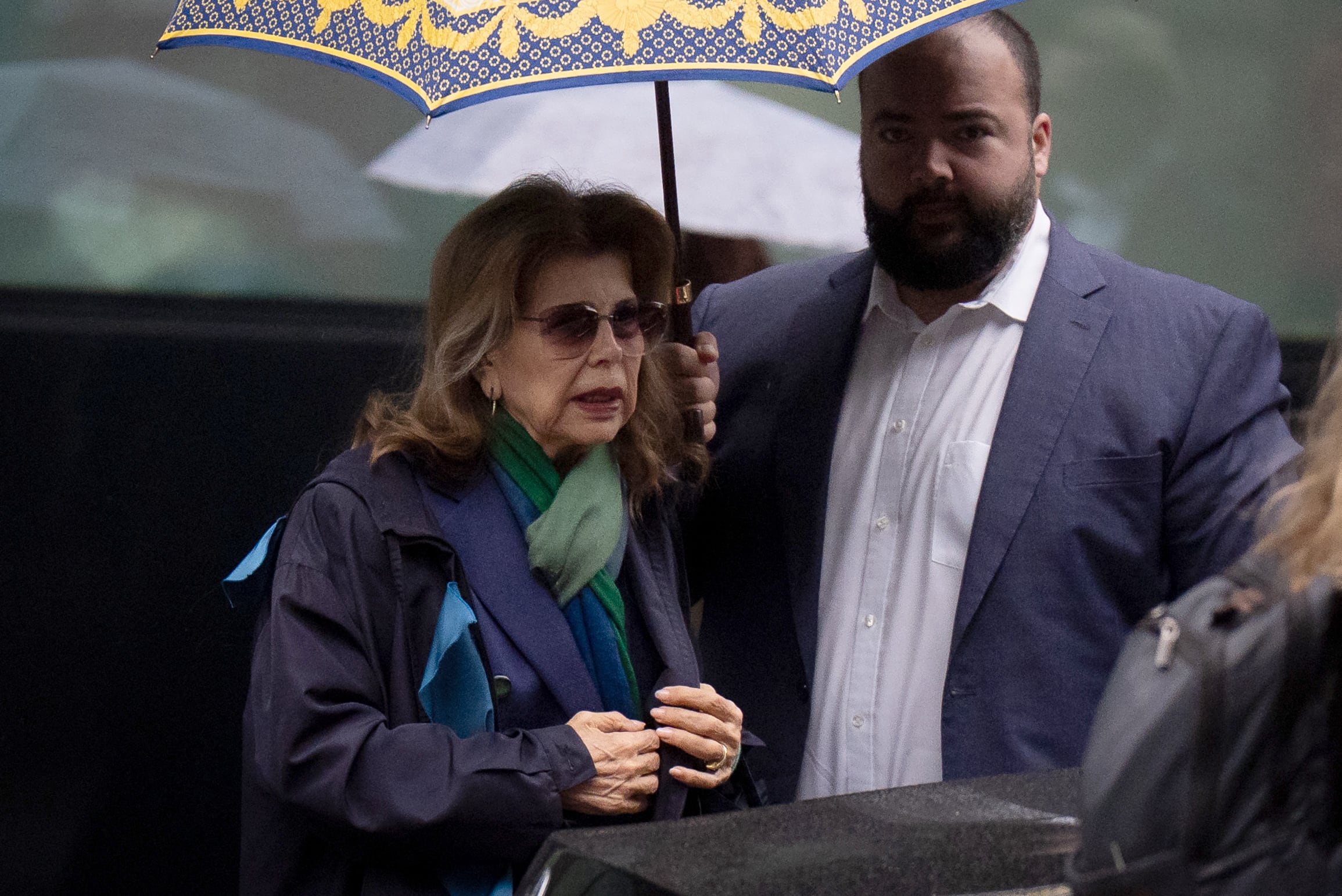 Princess Firyal arrives at Southwark Crown Court, London, where her former employee Maria Virgelina Taborda Henao was cleared of stealing jewellery. PA