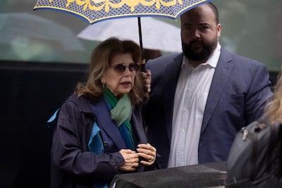 Princess Firyal arrives at Southwark Crown Court, London, where her former employee Maria Virgelina Taborda Henao was cleared of stealing jewellery. PA