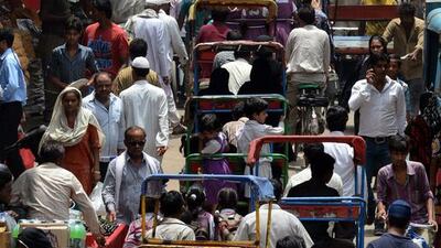 While India’s economy is growing at the fastest pace and the stock market is booming, about 20 per cent of the population lives below the poverty line. Raveendran / AFP