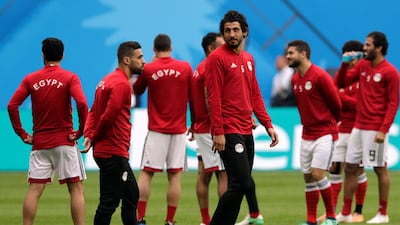 Egypt's Ahmed Hegazi during training. Henry Romero / Reuters