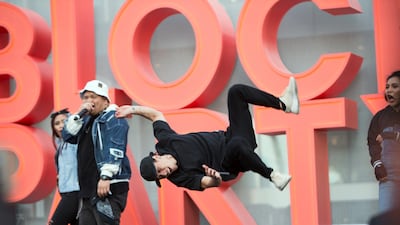 A street dance performance at the festival.