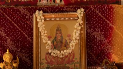 Mr Chachara and his wife Deepa shop for silver on Friday for dhanteras, the first day of Diwali, when it is believed to be auspicious to purchase gold or other precious metals