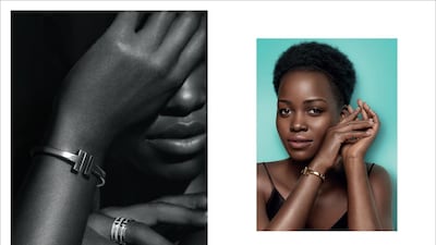 The Tiffany campaign featuring Lupita Nyong’o. Courtesy Tiffany & Co
